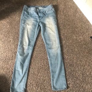 american eagle - blue stretchy jeggings